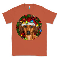 Copper Christmas Dachshund Classic Tee - RanaPortraitStore