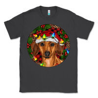 Smoke Christmas Dachshund Classic Tee - RanaPortraitStore