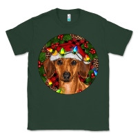 Sports Green Christmas Dachshund Classic Tee - RanaPortraitStore