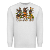 Oatmeal Heather egg hunter Premium Sweatshirt - RacoonDesign