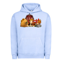 Pigment Grape Ice Red Barn Farm Animals Urban Hoodie - Jasminsmagicworld