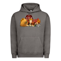 Pigment Tornado Red Barn Farm Animals Urban Hoodie - Jasminsmagicworld