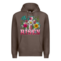 Coffee he is risen cross easter Premium Hoodie - BarkalooDesign