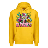 Lemon he is risen cross easter Premium Hoodie - BarkalooDesign