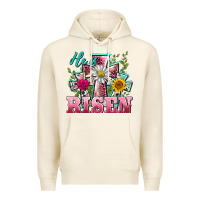 Tofu he is risen cross easter Premium Hoodie - BarkalooDesign