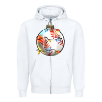 White christmas  baseball Zipper Hoodie - Zillion Design Studio