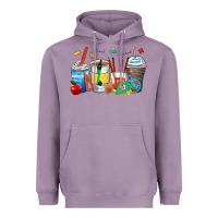 Lavender math teacher coffee cups Heavyweight Hoodie - Zillion Design Studio