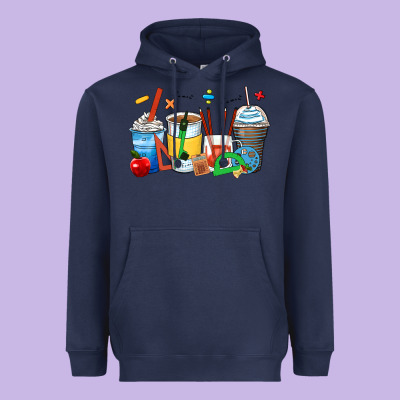 Math Teacher Coffee Cups Heavyweight Hoodie Designed By Zillion Design Studio