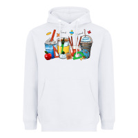 White math teacher coffee cups Heavyweight Hoodie - Zillion Design Studio
