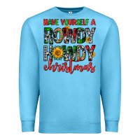 Ocean Blue have yourself a rowdy howdy christmas Premium Sweatshirt - FaDigitalArtStudio