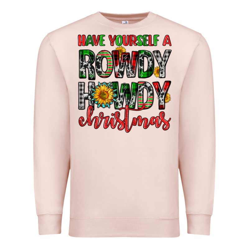 Have Yourself A Rowdy Howdy Christmas Premium Sweatshirt by FaDigitalArtStudio | Teevron