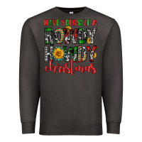 Smoke have yourself a rowdy howdy christmas Premium Sweatshirt - FaDigitalArtStudio