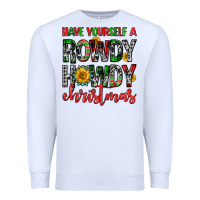 White have yourself a rowdy howdy christmas Premium Sweatshirt - FaDigitalArtStudio
