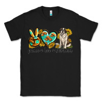 Black peace love st. bernard Classic Tee - texasbilliewilder