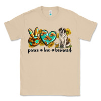 Mushroom peace love st. bernard Classic Tee - texasbilliewilder