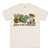 Natural peace love st. bernard Classic Tee - texasbilliewilder