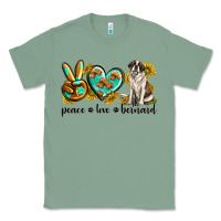 Sage peace love st. bernard Classic Tee - texasbilliewilder