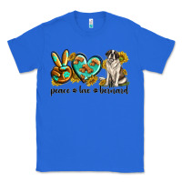 True Royal peace love st. bernard Classic Tee - texasbilliewilder