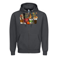Smoke coffee cups indian headdress Zipper Hoodie - texasbilliewilder