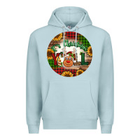 Blue Mist it's Christmas y'all reindeer Christmas Premium Hoodie - Jasminsmagicworld