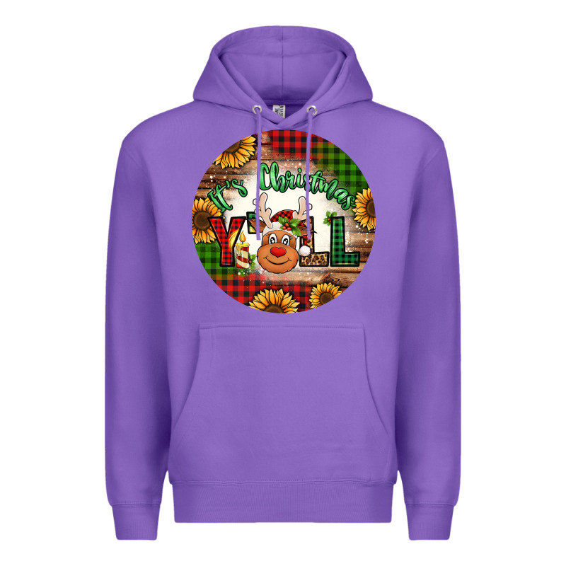 It's Christmas Y'all Reindeer Christmas Premium Hoodie by Jasminsmagicworld | Teevron