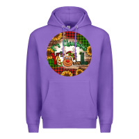 Purple it's Christmas y'all reindeer Christmas Premium Hoodie - Jasminsmagicworld