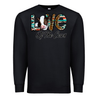 Black love of the cows Premium Sweatshirt - CowhideDigitalArt