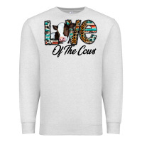 Oatmeal Heather love of the cows Premium Sweatshirt - CowhideDigitalArt