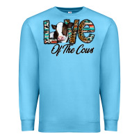 Ocean Blue love of the cows Premium Sweatshirt - CowhideDigitalArt