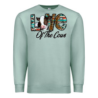 Seafoam love of the cows Premium Sweatshirt - CowhideDigitalArt