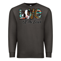 Smoke love of the cows Premium Sweatshirt - CowhideDigitalArt