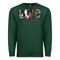Sports Green love of the cows Premium Sweatshirt - CowhideDigitalArt