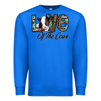 True Royal love of the cows Premium Sweatshirt - CowhideDigitalArt