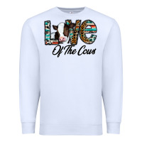 White love of the cows Premium Sweatshirt - CowhideDigitalArt