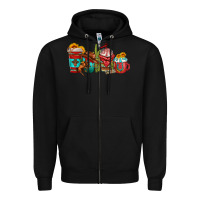 Black cowboy coffee cups Zipper Hoodie - texasbilliewilder