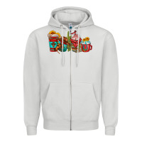Dove Grey cowboy coffee cups Zipper Hoodie - texasbilliewilder
