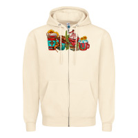 Sandshell cowboy coffee cups Zipper Hoodie - texasbilliewilder