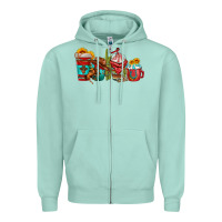 Seafoam cowboy coffee cups Zipper Hoodie - texasbilliewilder