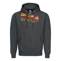 Smoke cowboy coffee cups Zipper Hoodie - texasbilliewilder