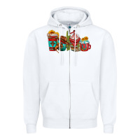 White cowboy coffee cups Zipper Hoodie - texasbilliewilder