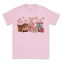 Bubblegum Pink pigs coffee cups Classic Tee - texasbilliewilder
