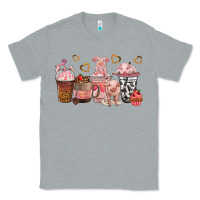 Heather Grey pigs coffee cups Classic Tee - texasbilliewilder