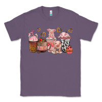 Lavender pigs coffee cups Classic Tee - texasbilliewilder