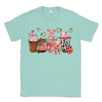Seafoam pigs coffee cups Classic Tee - texasbilliewilder
