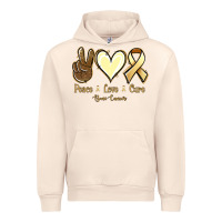 Sandshell Peace Love Cure Bone Cancer Urban Hoodie - Jasminsmagicworld
