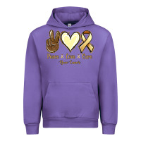 Tulip Peace Love Cure Bone Cancer Urban Hoodie - Jasminsmagicworld