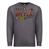 Charcoal Heather sassy little soul Premium Sweatshirt - CowhideDigitalArt