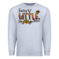 Heather Grey sassy little soul Premium Sweatshirt - CowhideDigitalArt