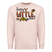 Pale Pink sassy little soul Premium Sweatshirt - CowhideDigitalArt