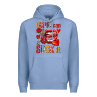 Colony Blue cupid can suck it Premium Hoodie - NancyCooperArtShop
